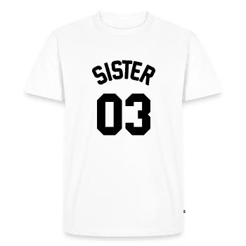 Sister 03 - T-shirt Premium bio Homme - blanc - Devant - Nico (187cm)