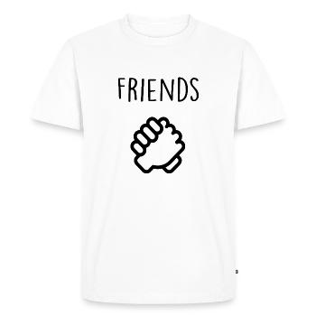 amis - T-shirt Premium bio Homme - blanc - Devant - Nico (187cm)