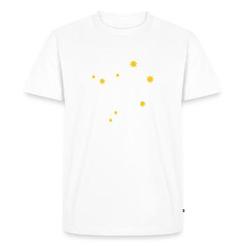 Carpe Diem used the day constellation Libra Libra Ode - Men's Premium Organic T-Shirt - white - Front - Nico (187cm)
