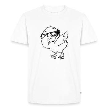 Canetons Dabbing Party cool - T-shirt Premium bio Homme - blanc - Devant - Nico (187cm)