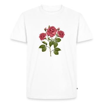 Fleur - T-shirt Premium bio Homme - blanc - Devant - Nico (187cm)