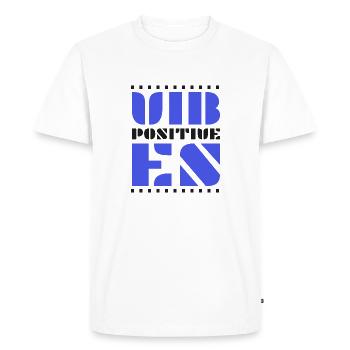 Ondes positives - T-shirt Premium bio Homme - blanc - Devant - Nico (187cm)