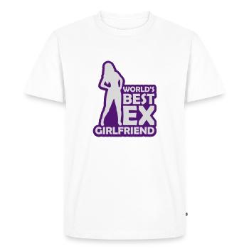 World's Best Ex Girlfriend - Men's Premium Organic T-Shirt - white - Front - Nico (187cm)