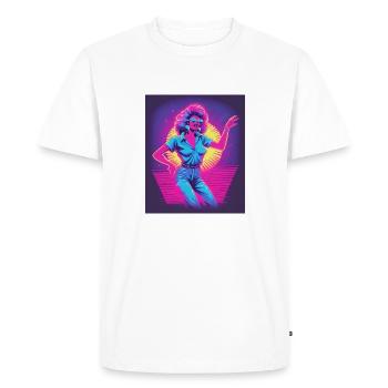 Fille de papaye - T-shirt Premium bio Homme - blanc - Devant - Nico (187cm)