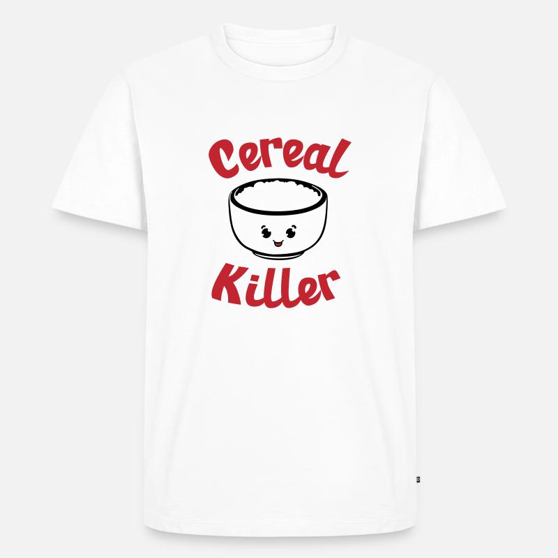 Getreide-Killer - Männer Premium Bio T-Shirt - Weiß