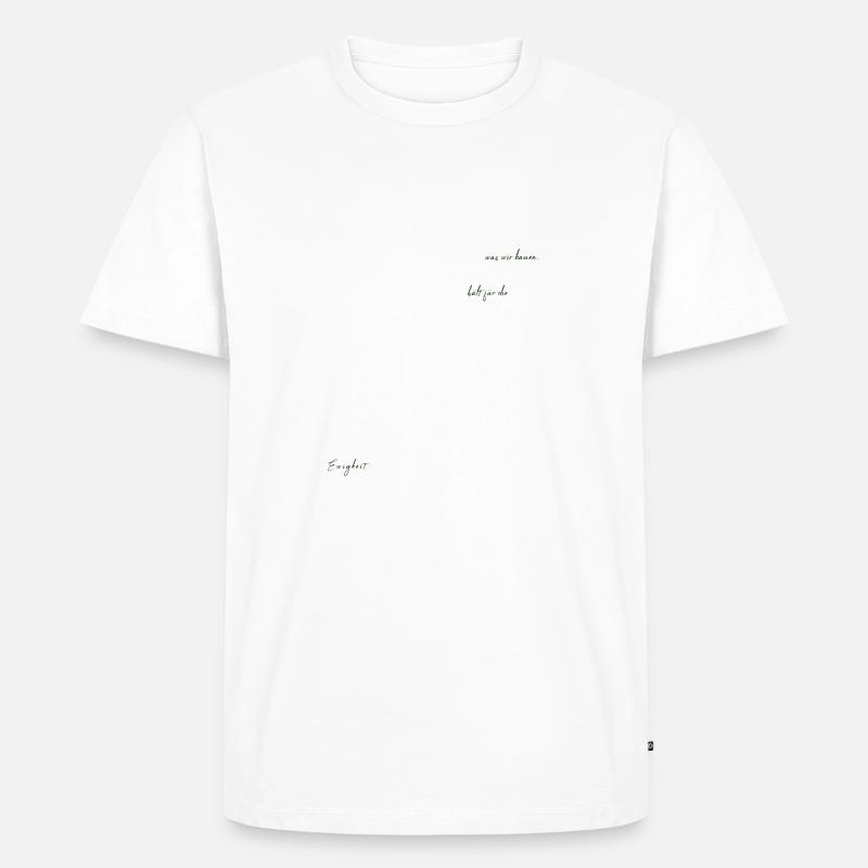 Mur Construction Construction Maison Constructeur - T-shirt Premium bio Homme - blanc