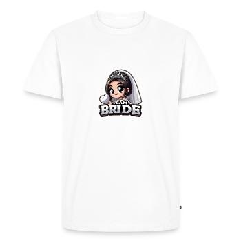 Team Bride - Strong together for a bachelor wedding - Men's Premium Organic T-Shirt - white - Front - Nico (187cm)