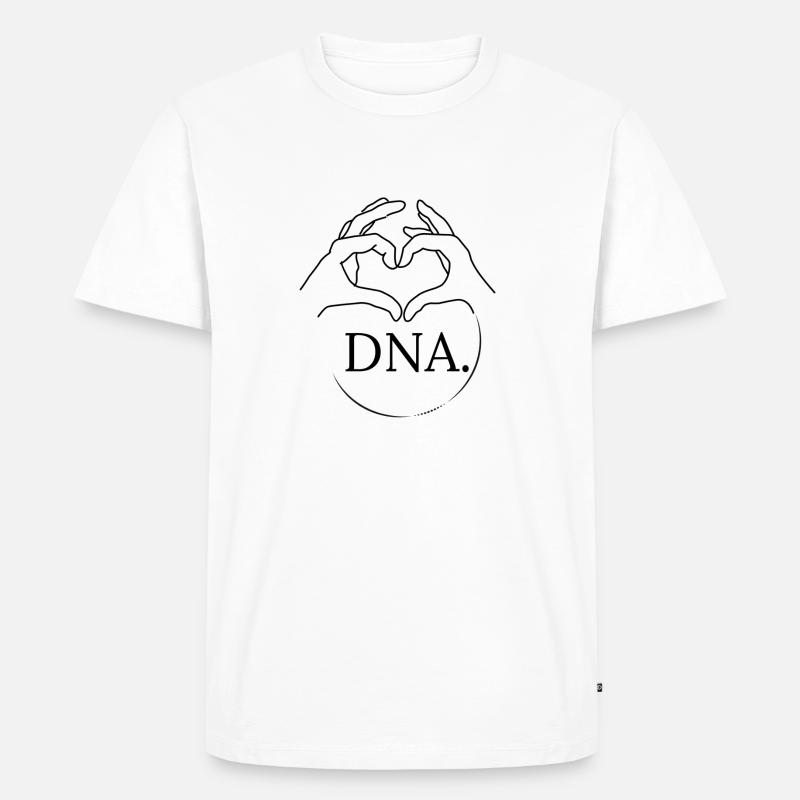 DNA 2 Hands - Männer Premium Bio T-Shirt - Weiß