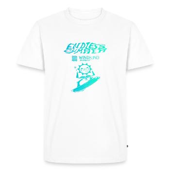 Endless Summer - Men's Premium Organic T-Shirt - white - Front - Nico (187cm)