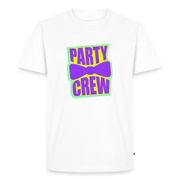Party Crew Celebrate Men's Suit Bow Tie Team Friends - Men's Premium Organic T-Shirt - white - Front - Nico (187cm)