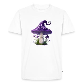 Champignon fantaisie - T-shirt Premium bio Homme - blanc - Devant - Nico (187cm)