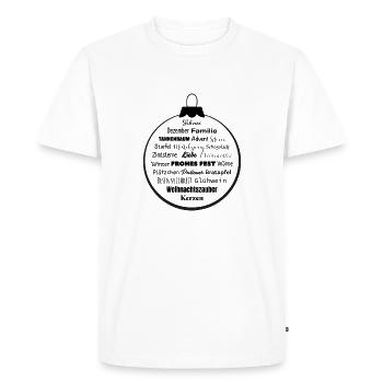 Christmas Ball Christmas Christmas Decoration - Men's Premium Organic T-Shirt - white - Front - Nico (187cm)
