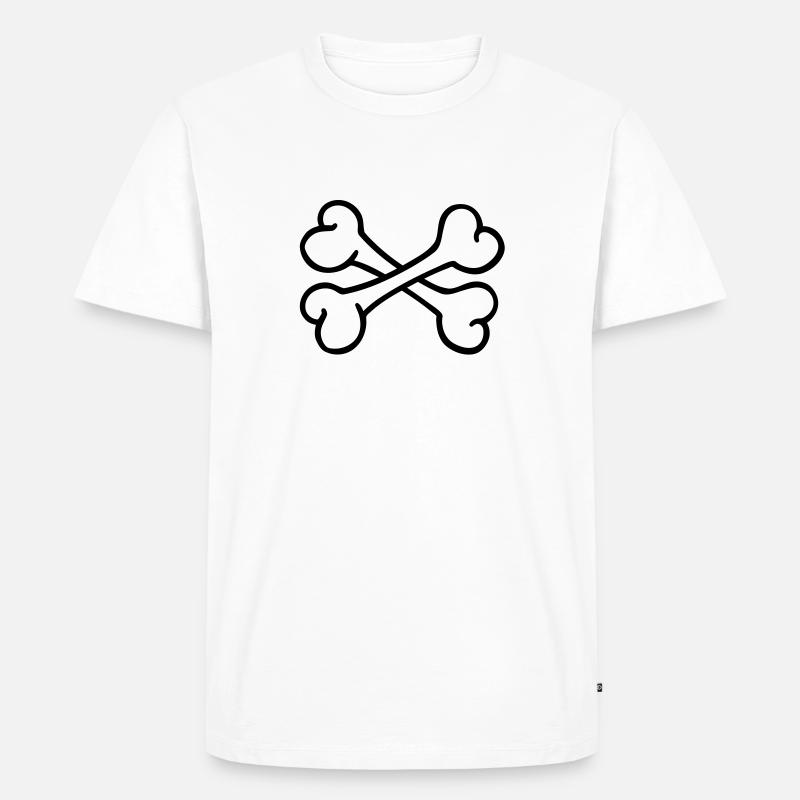 Bones - Men's Premium Organic T-Shirt - white