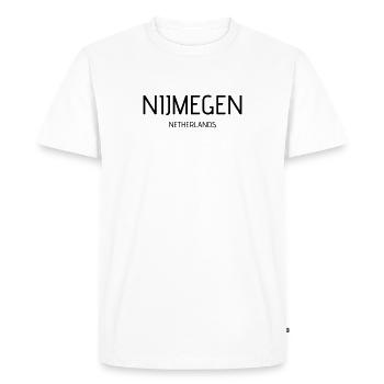nijmegen - T-shirt Premium bio Homme - blanc - Devant - Nico (187cm)
