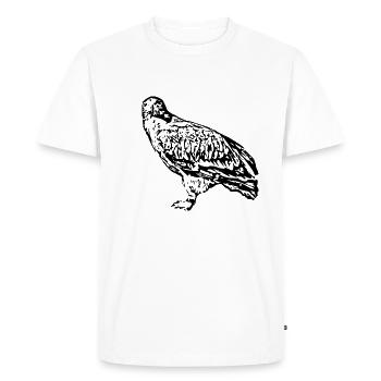 Faucon Pèlerin Faucon Oiseau Prédateur Faucon - T-shirt Premium bio Homme - blanc - Devant - Nico (187cm)