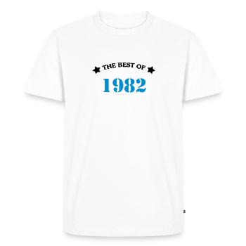 The best of 1982 - T-shirt Premium bio Homme - blanc - Devant - Nico (187cm)