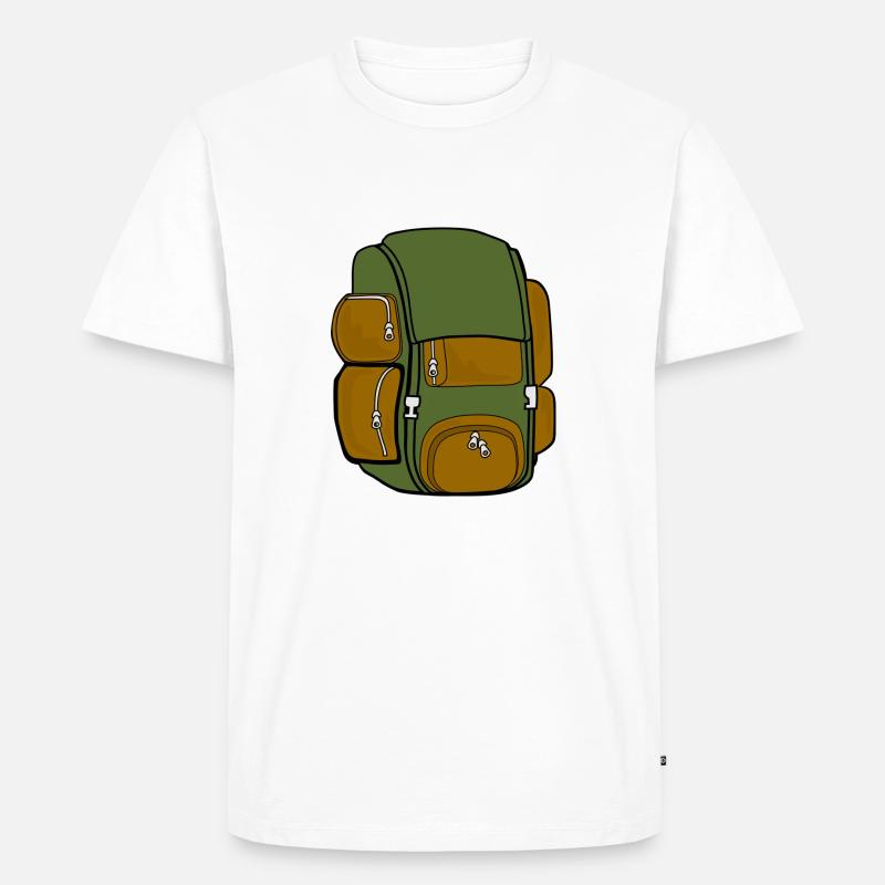 backpack - Men's Premium Organic T-Shirt - white