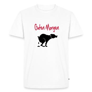 chien - T-shirt Premium bio Homme - blanc - Devant - Nico (187cm)