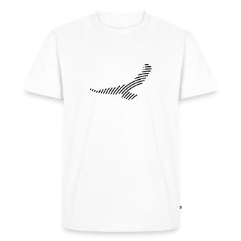Silhouette d’un aigle - T-shirt Premium bio Homme - blanc - Devant - Nico (187cm)