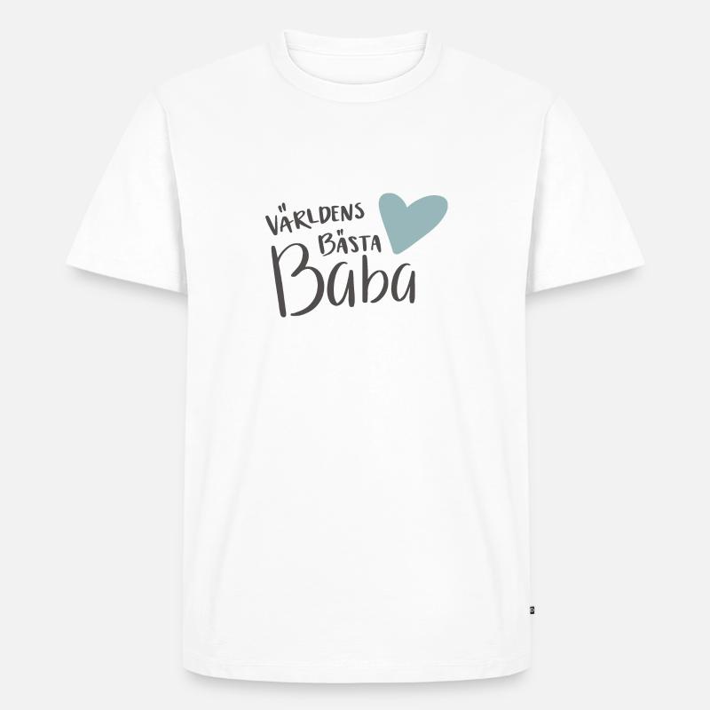 Der weltbeste Baba - Männer Premium Bio T-Shirt - Weiß