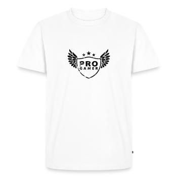 progamer - Men's Premium Organic T-Shirt - white - Front - Nico (187cm)