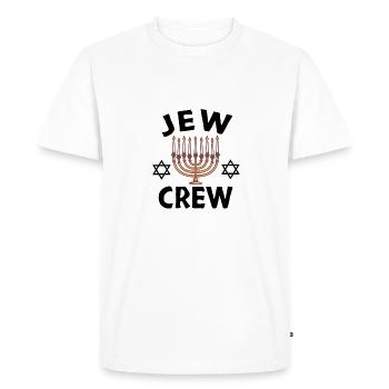 Juif Juif Israélite Culture Israël Juif - T-shirt Premium bio Homme - blanc - Devant - Nico (187cm)