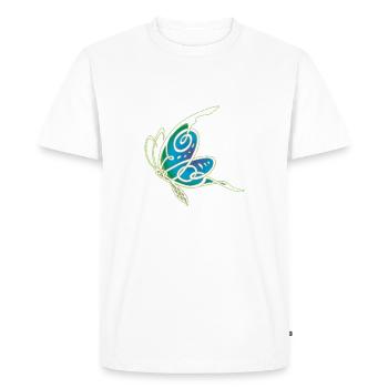 celtic butterfly - Men's Premium Organic T-Shirt - white - Front - Nico (187cm)