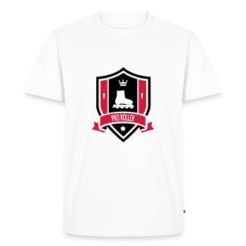 Pro Roller - T-shirt Premium bio Homme - blanc - Devant - Nico (187cm)