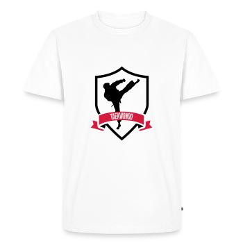 Taekwondo - T-shirt Premium bio Homme - blanc - Devant - Nico (187cm)
