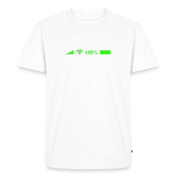 Internet - Men's Premium Organic T-Shirt - white - Front - Nico (187cm)