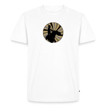 Cascade Quad2 - T-shirt Premium bio Homme - blanc - Devant - Nico (187cm)