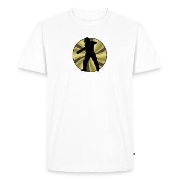Équipe de cricket Cricket - T-shirt Premium bio Homme - blanc - Devant - Nico (187cm)