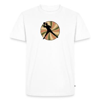 Sports de balle Sports de balle - T-shirt Premium bio Homme - blanc - Devant - Nico (187cm)