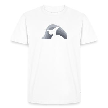 Airplane - Men's Premium Organic T-Shirt - white - Front - Nico (187cm)