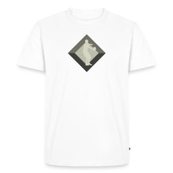 Équipe de sport de balle de ballon-chasseur - T-shirt Premium bio Homme - blanc - Devant - Nico (187cm)