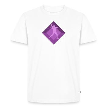 Équipe de l’équipe de ballon-chasseur - T-shirt Premium bio Homme - blanc - Devant - Nico (187cm)
