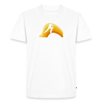Cricketer Cricket - Men's Premium Organic T-Shirt - white - Front - Nico (187cm)