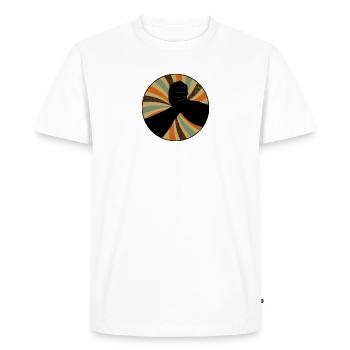 Bras de fer avec un homme fort - T-shirt Premium bio Homme - blanc - Devant - Nico (187cm)