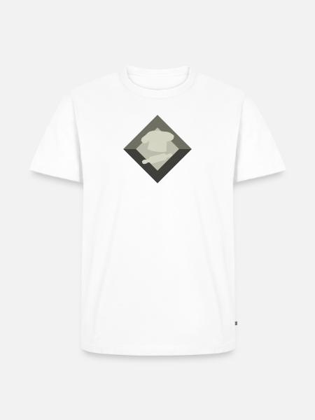 Backen Kuchen Backwaren - Männer Premium Bio T-Shirt - Weiß