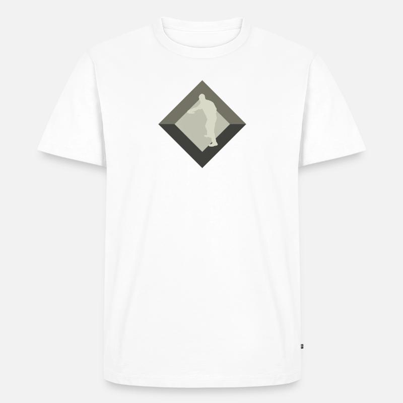 Discgolf Discgolfspieler Discgolf - Männer Premium Bio T-Shirt - Weiß