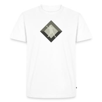 Sports de balle Dodgeball Équipe de dodgeball - T-shirt Premium bio Homme - blanc - Devant - Nico (187cm)