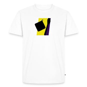 Boulangerie Boulangerie Boulangerie - T-shirt Premium bio Homme - blanc - Devant - Nico (187cm)