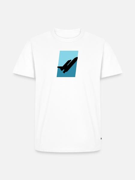 Aerospace Engineering Flugzeug Flugzeug - Männer Premium Bio T-Shirt - Weiß