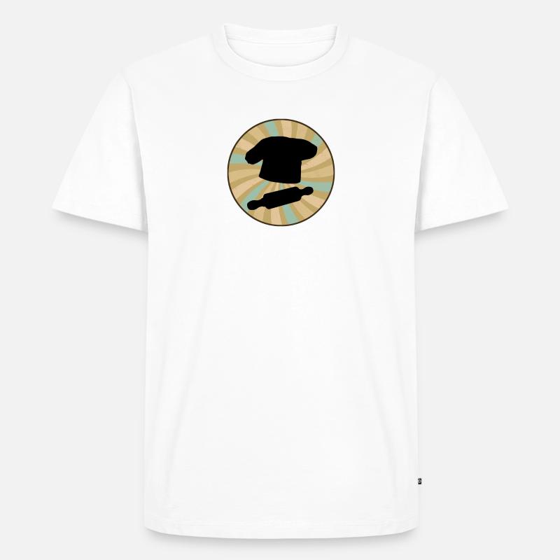 Backwaren Baking Cupcake - Männer Premium Bio T-Shirt - Weiß