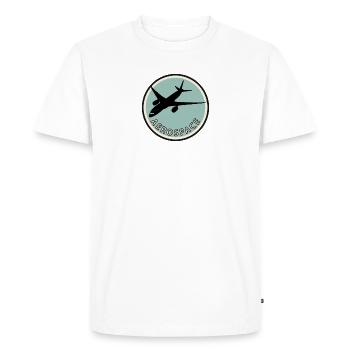 Aviation, Aviation, Aérospatiale - T-shirt Premium bio Homme - blanc - Devant - Nico (187cm)
