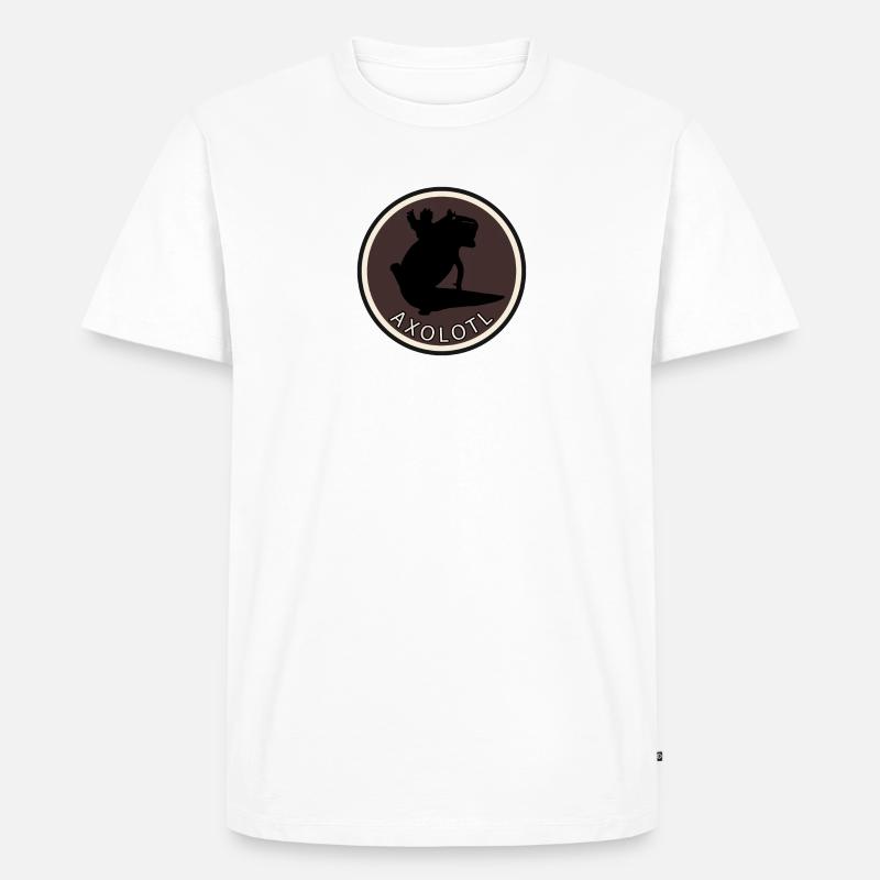 Axolotls Axolotls - Männer Premium Bio T-Shirt - Weiß