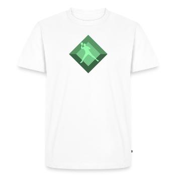 Dodgeball Équipe Sports de balle - T-shirt Premium bio Homme - blanc - Devant - Nico (187cm)