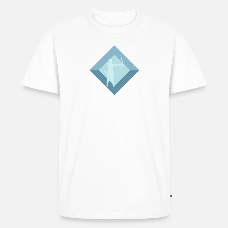 Bogen Bogenschießen Bogenschießen - Männer Premium Bio T-Shirt - Weiß