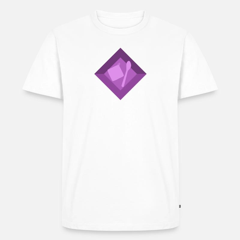 Backwaren Bäcker Cupcake - Männer Premium Bio T-Shirt - Weiß