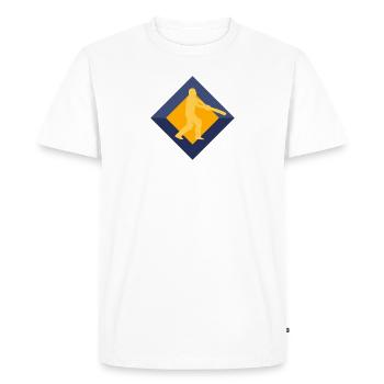 Pichet Pichet Lancer - T-shirt Premium bio Homme - blanc - Devant - Nico (187cm)